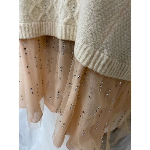 Anthropologie Knotted & Knotted Cabled Ballerina Tunic Sweater - NWT - SZ L - Picture 8 of 16